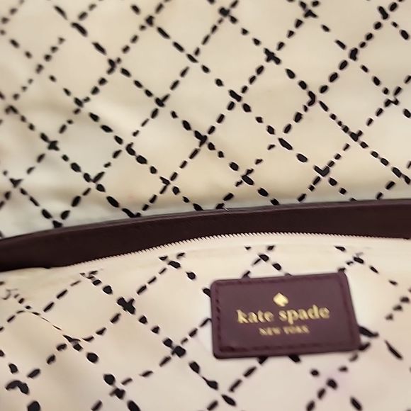 Kate Spade Greer Laurel Way Plum Purple Clutch Crossbody Handbag - Picture 5 of 7